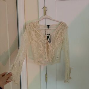 Wild Fable Women’s Lace Tie Up Blouse Size XS